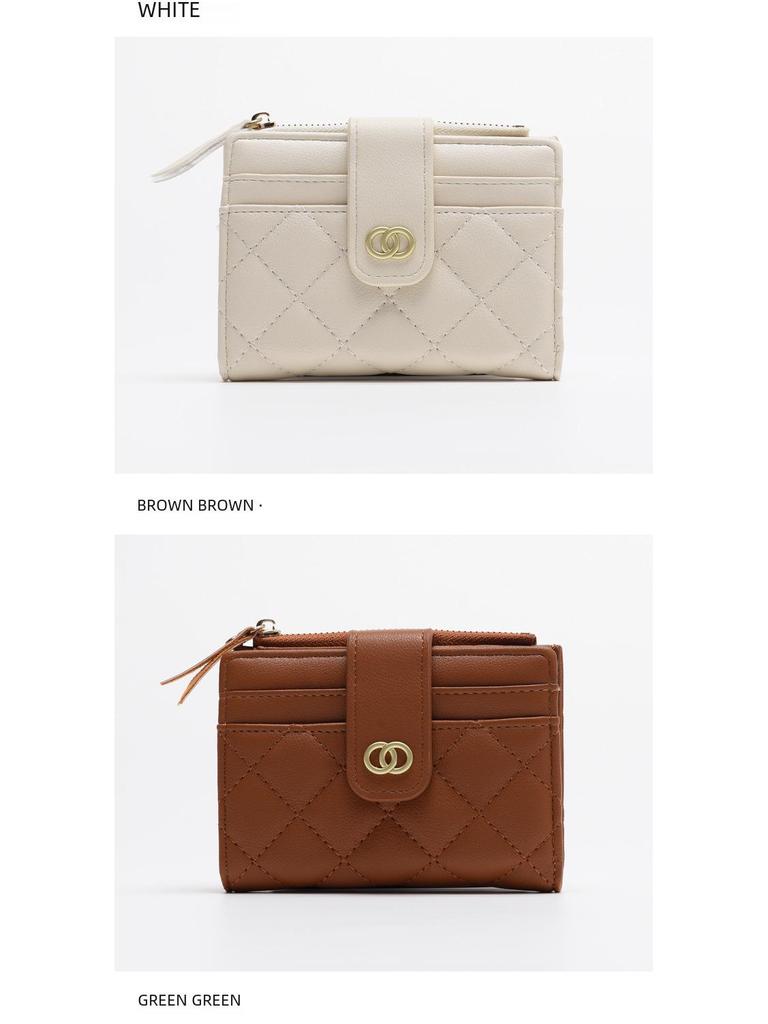 Korean Style Women's Wallet: Compact Card Holder & Coin Purse