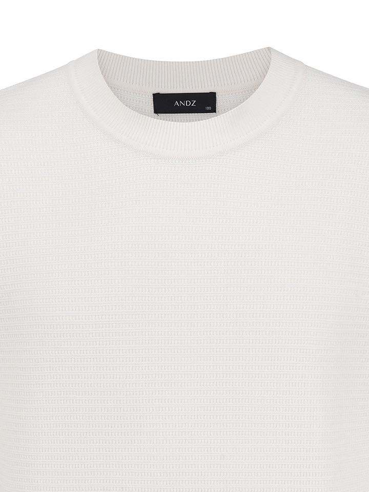 AND Z Men'S) Fine Texture Round Neck Knit_Bzf1Er1101Iv