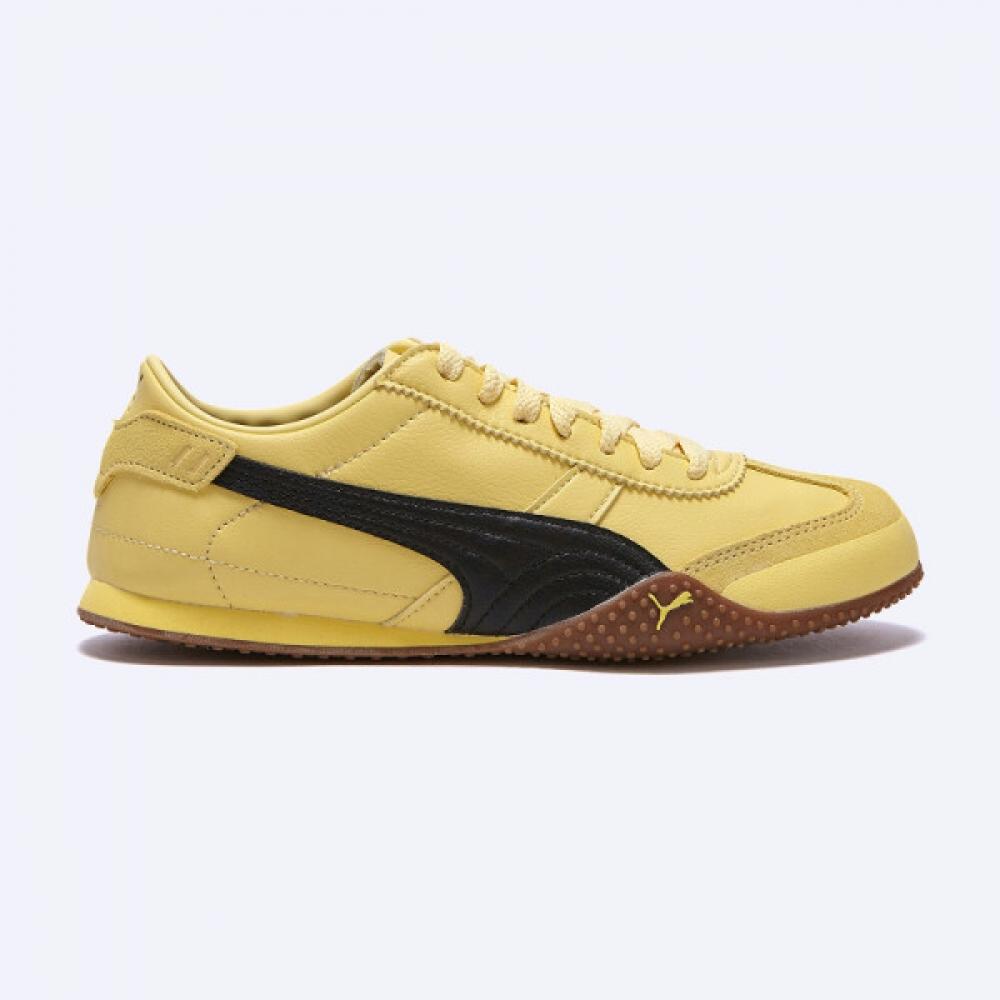 Puma Women S Pale Lemon Black Folderbella Ut Leather   40525607 Flpuga1w02 yellow/250