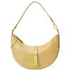 Polo ID Small Pony Logo Gold Hardware Zipper Closure Leather Crescent Shoulder Bag Women Shoulder Bag Yellow 428871248020