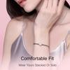 Silver Plated Fashion Women Bracelets Heart Clasp Snake Chain Basic Charms Bead Making Bracelet Diy Jewelry Gift