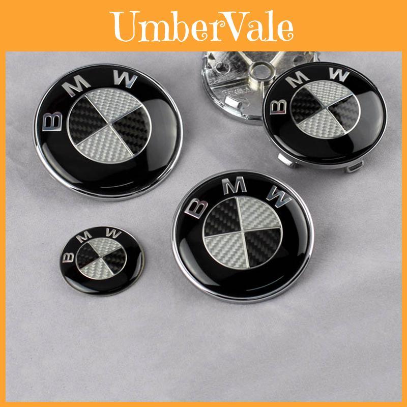Replacement Carbon Fiber Bmw Emblem Badge 82mm Front Hood Trunk Logo For Most Bmw Models