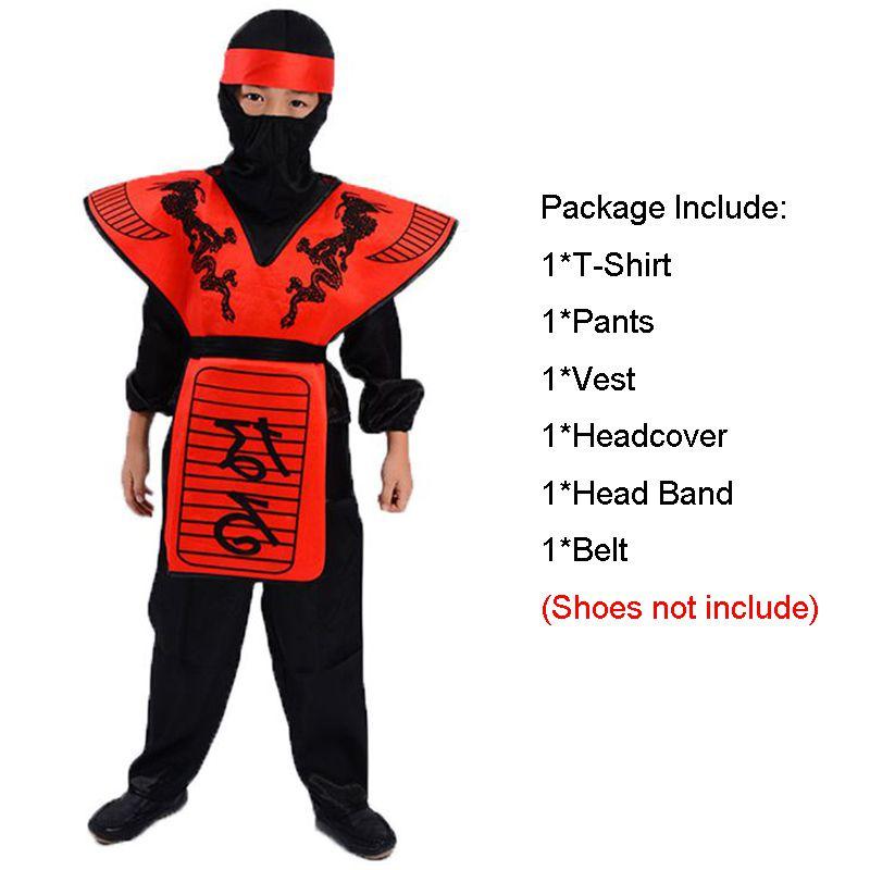 

Cosplay Ninja Costume Kids Ninjago Assassin Halloween Fancy Dress Outfit Set Kids-M