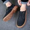 Autumn Men's Clothing Youth Casual Shoes Card Its Brown Leather Shoe Work  Anti-slip Workers Shoes Men's Shoe Business New Shoes