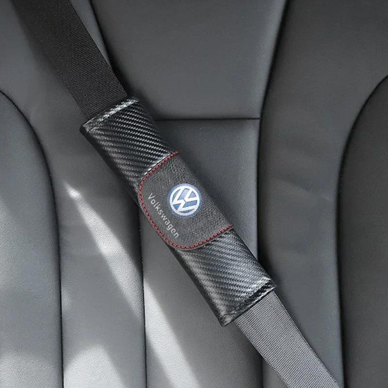 For VOLKSWAGEN VW Car Seat Belt Cover Shoulder Protector Pad for Volkswagen Polo Golf Touareg Passat B5 Touran Beetle Tiguan Sag