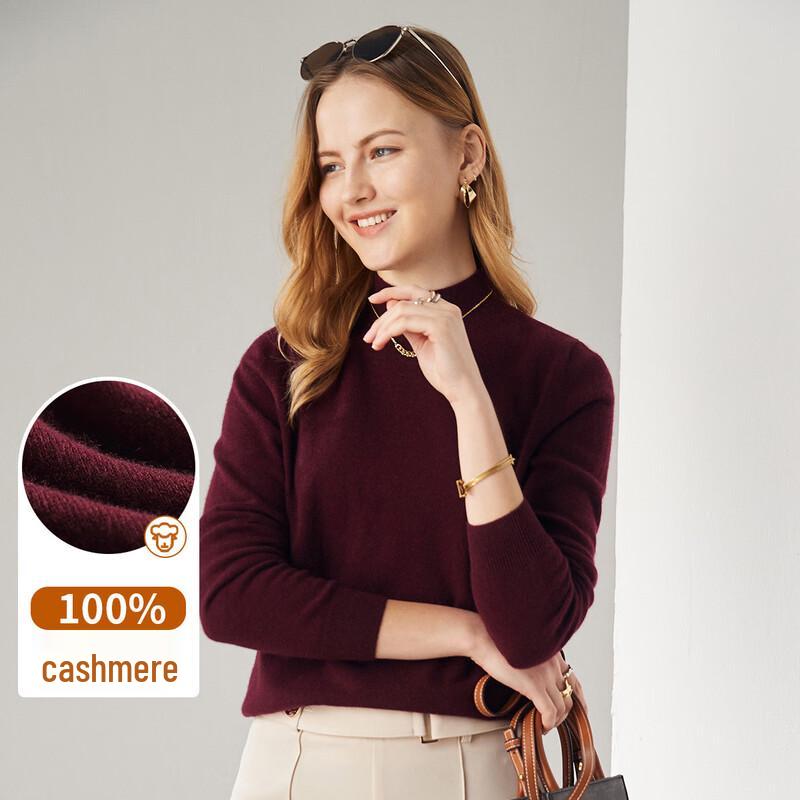 PALUOPO Women's Pure Cashmere Sweater