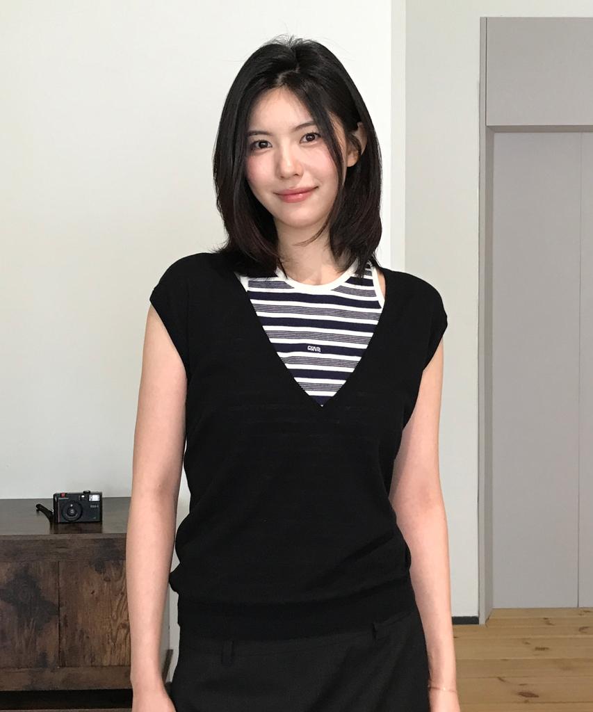 GROVE Clover V-Neck Knit Vest (4Color)