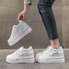 Fashion Inner Height Increase White Shoes Women's Versatile Spring New Platform Single Shoes Muffin Versatile Sports and Leisure Women's Shoes