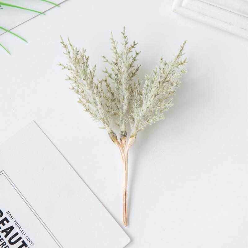 A Bundle(6pcs) Artificial Plants Golden Silvery Fake Branch Christmas Tree Wreaths Home Box Accessories Wedding Arch Decorations