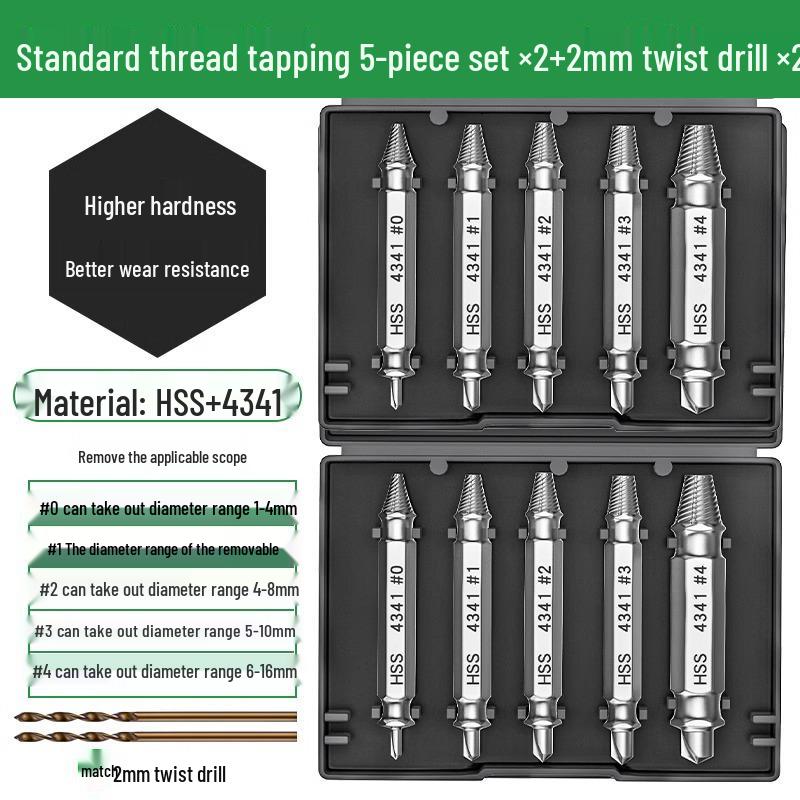 

Специальное предложение для новичков: Экстрактор сломанных проводов и винтов - Инструмент с обратным конусом для сорванной резьбы