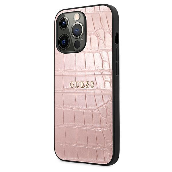 Guess Guhcp13Lpcrbpi Iphone 13 Pro / 136,1 Różowy/Pink Kolekcja Pasków Krokodylich