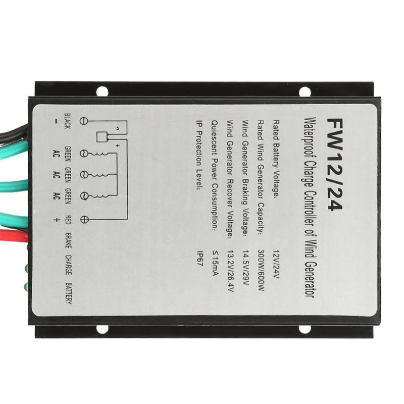 Waterproof Wind Turbine Generator Charge Controller Regulator FW12/24