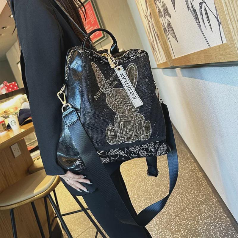 2023 Women's High-End Personalized Soft Leather Backpack - Fashionable, Trendy, and Versatile for Everyday Use