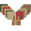 24pcs Craft Paper Merry Christmas Scrapbook Paper Pad 6x6inch Assorted Pattern Decoupage Cardstock Paper DIY Decorative Cardmaking Supplies