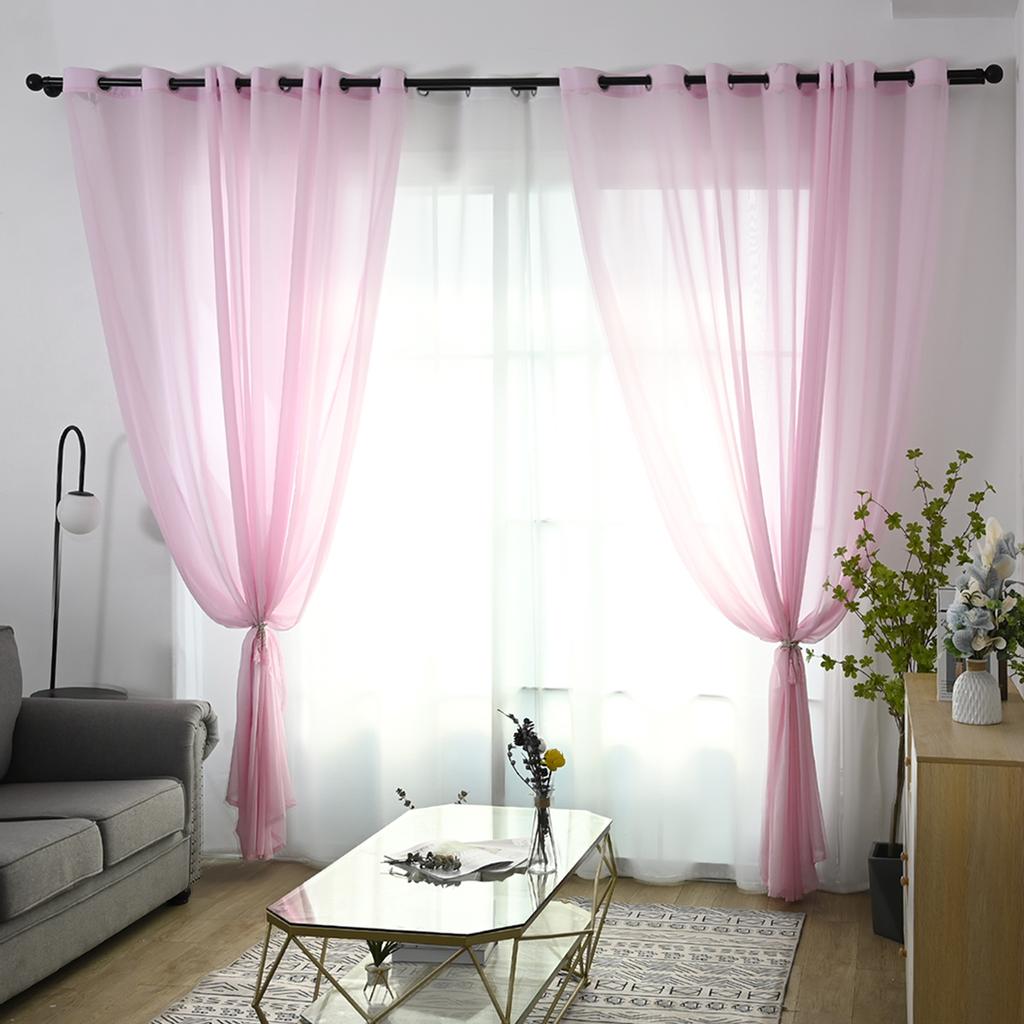 Tenda A Voile Trasparente Con Simboli Rock - COOSUN, 139x198 Cm, 1 Pannello, Per Camera Da Letto