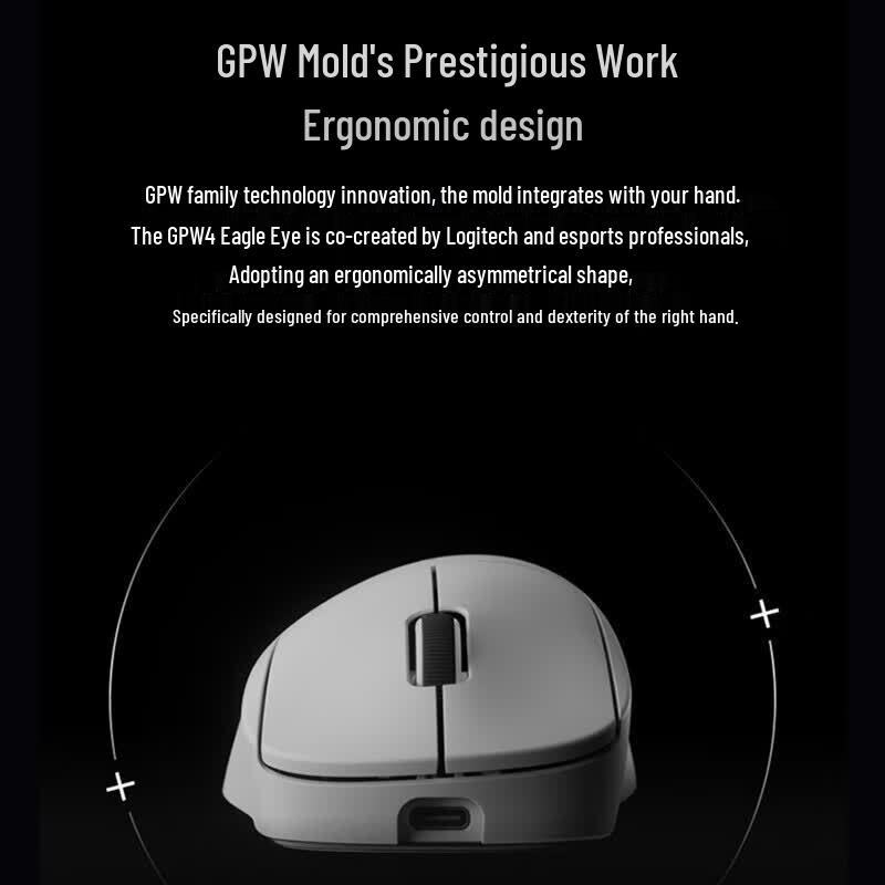 Logitech GPW 4th Gen 8K Lightweight Wireless Gaming Mouse
