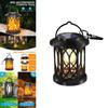 Solar Flame Lantern With Clip Outdoor Garden Landscape Lighting For Patio Decor