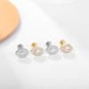 1PC Titanium Ear Piercing Cartilage Earrings Tragus Helix Pirsing Labret Piercing Cross Ear Lobe Lip Rings Daith Jewelry Women
