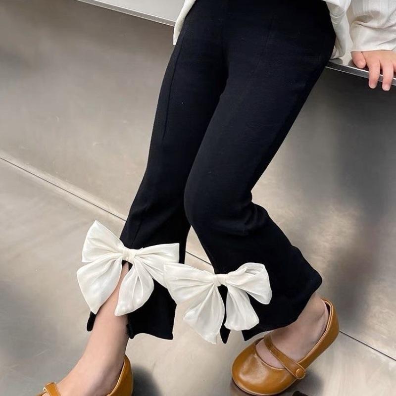 Kinder Mädchen Flare Hosen Neue Ankunft Kinder Casual Baumwolle Leggings 2-8Years Kinder Herbst Kleinkind Mädchen Schule Hosen