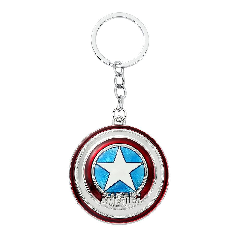 Superhero Metal Keychain Bag Avengers Pendant Thor Hammer Deadpool Spiderman Iron Man Captain America Keyrings for Carry Mini Lightweight Portable