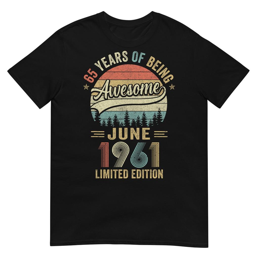 Vintage June 1961 65 Years Old 65th Birthday Unisex Unisex Tshirt