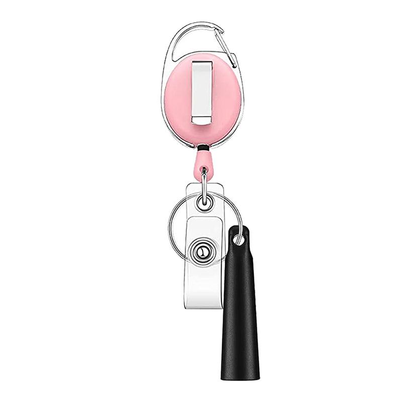 1Pcs Elastic Retractable Pencil Holder Duty Pull Pen Keychain For Woodwork