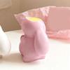 Flexible Reusable Handmade Mold Rabbit Shape Candle Holder Moulds Silicone Texture Suitable for Decorations and Present