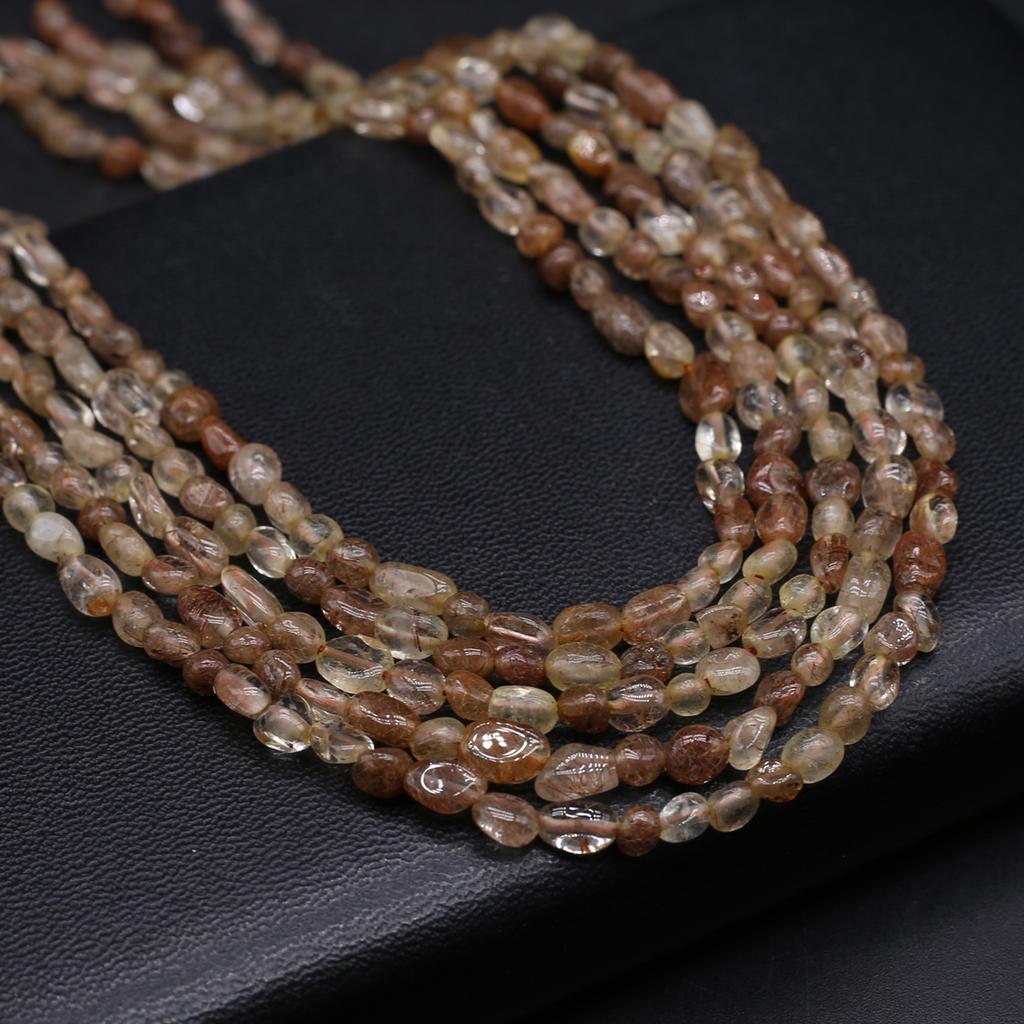 Natural Stone Irregular Beads Agates/Amethyst Smooth Beads 6-8 MM For Jewelry Making DIY Necklace Bracelet Earrings Accessory