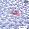 50Pcs Ribbon Resin Bow Nail Charm Parts 3D  Nail Art Decoration Accessories Supplies For Diy Korean Manicure Design