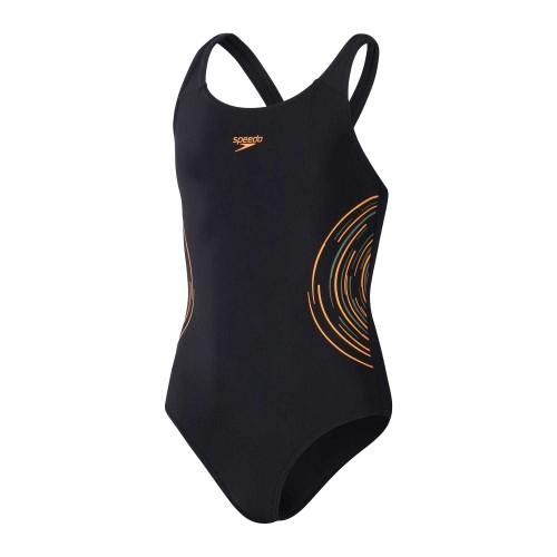Speedo Girls Placement Muscleback One Piece Swimsuit
