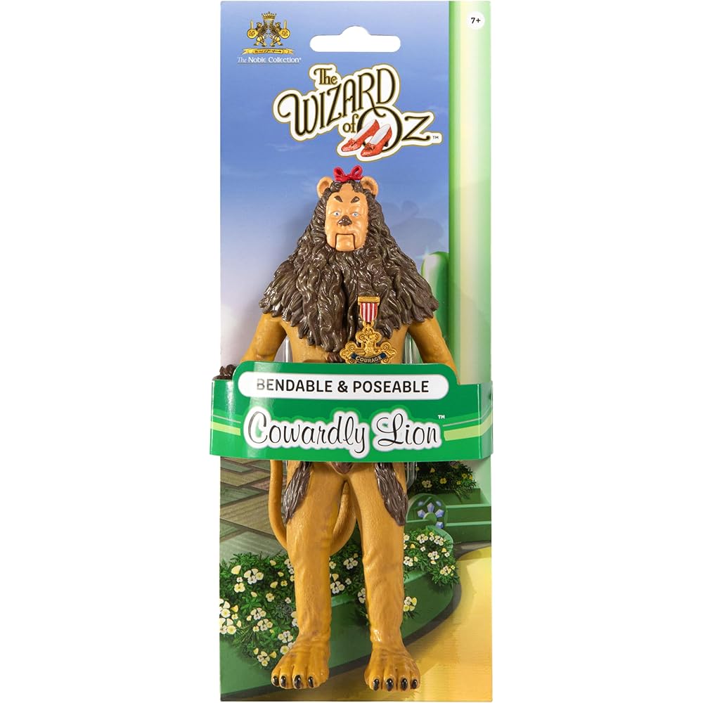 Noble Collection Bendable Oz Cowardly Lion Wizard Toy Figurine