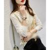 Knit Cardigan Women's Loose Autumn Long Sleeve Spring and Autumn French Chic V-Neck Tops