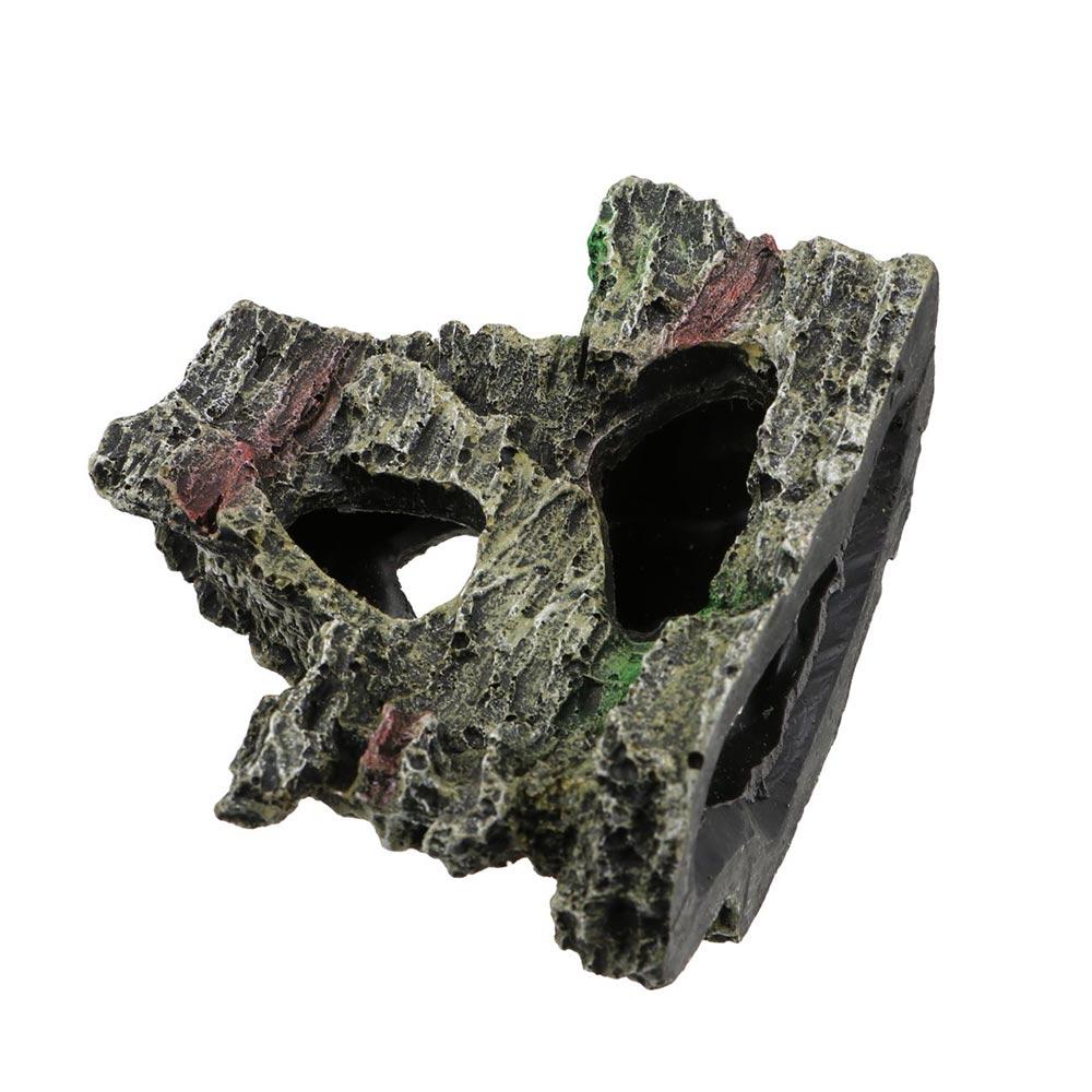 Decorations Rock Shape Resin Fish Shrimp Shelter Fake Mountain Ornament Fish Hiding Cave Fish Tank