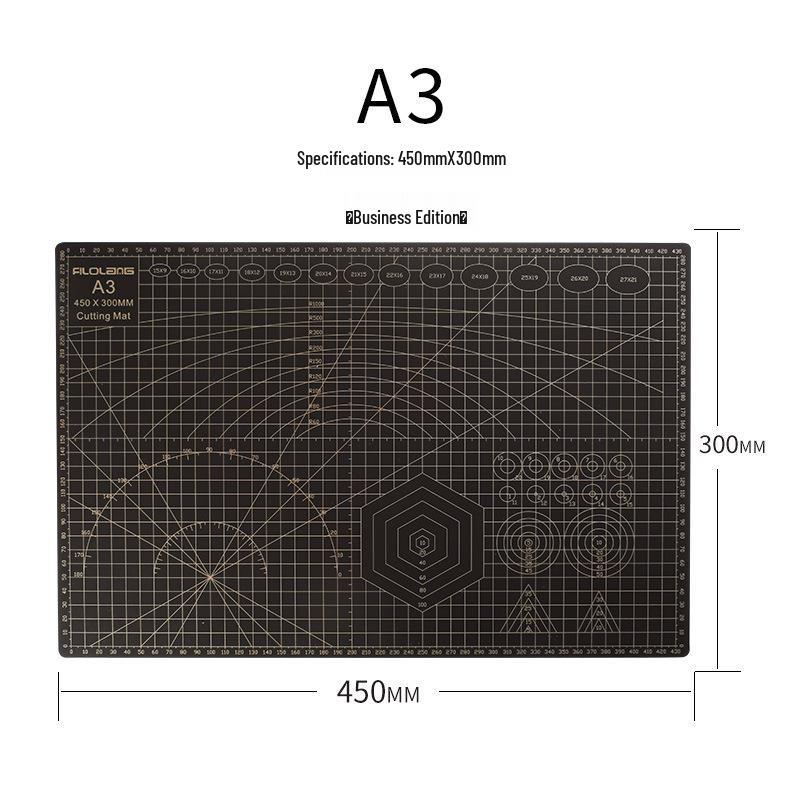 Filolang Two-Color Double-Sided Hand-Cut Engraving Cutting Mat - CP-A1/A2/A3/A4