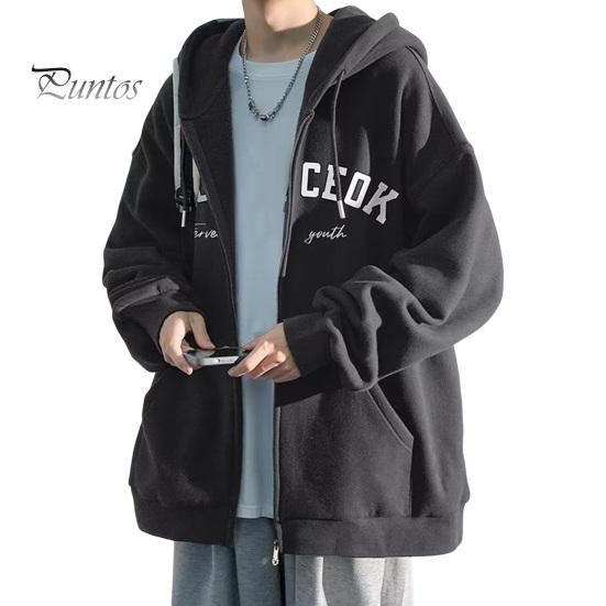 

Мужская толстовка с капюшоном и принтом букв, свободный кардиган на молнии с завязками на завязках, верхняя одежда с карманами, спортивная куртка средней длины M темно-серого