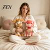 Holiday Gift for Children Highland Cow Stuffed Animal Toy, Soft Plush Scottish Cattle Doll, Comfort Companion Doll Cute Farm Present Adults Kids Boys