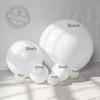Balão Redondo Branco Puro Fosco Espessado 5" 10" 12" 18" 36" Balões Gigantes de Látex para Hélio Decoração de Aniversário de Menina Decoração de Casamento