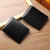European & American RFID Card Holder: Fashionable Men's Cowhide Carbon Fiber Wallet with Custom Logo