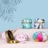 Tea Caddy Tea Box Containers Candle Cans Coffee Candy Snacks Sealed Iron Jars Floral Pattern Small Portable Storage Boxes