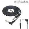 3m 10ft Electric Guitar Amplifier Cable Noise Reduction Adaptor 6.35mm Head for Musical Instrument