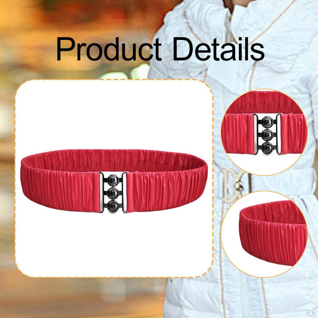 Elastic Waist Belt Casual Elegant Waistband for Winter Outwear Clothes
