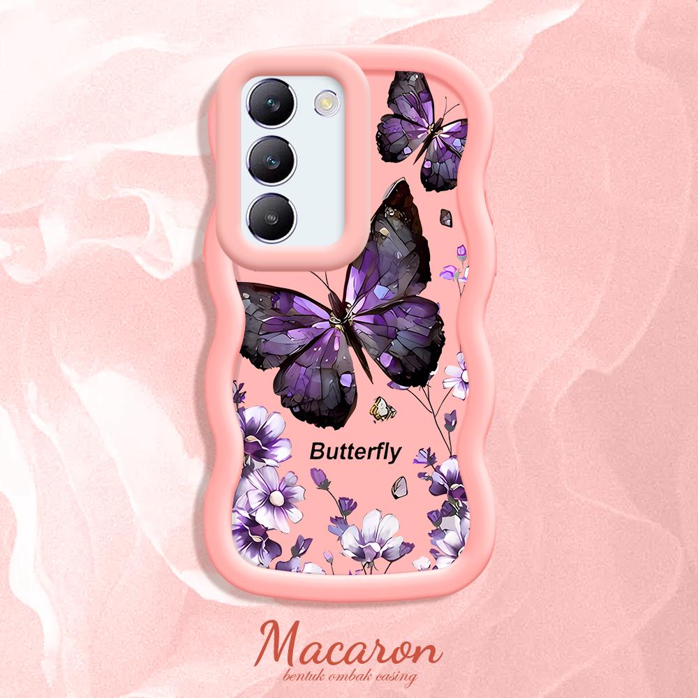 Malowany wzór Duża fala Krawędź Miękki silikonowy materiał Macaron Etui na telefon Odporne na wstrząsy Ochronna gumowa obudowa do OnePlus Vivo Motorola Moto