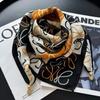 Magnetic Neck Scarf For Women, And Winter, Cotton Linen Silk Scarf, Neck Square Scarf, Checkered Ribbon