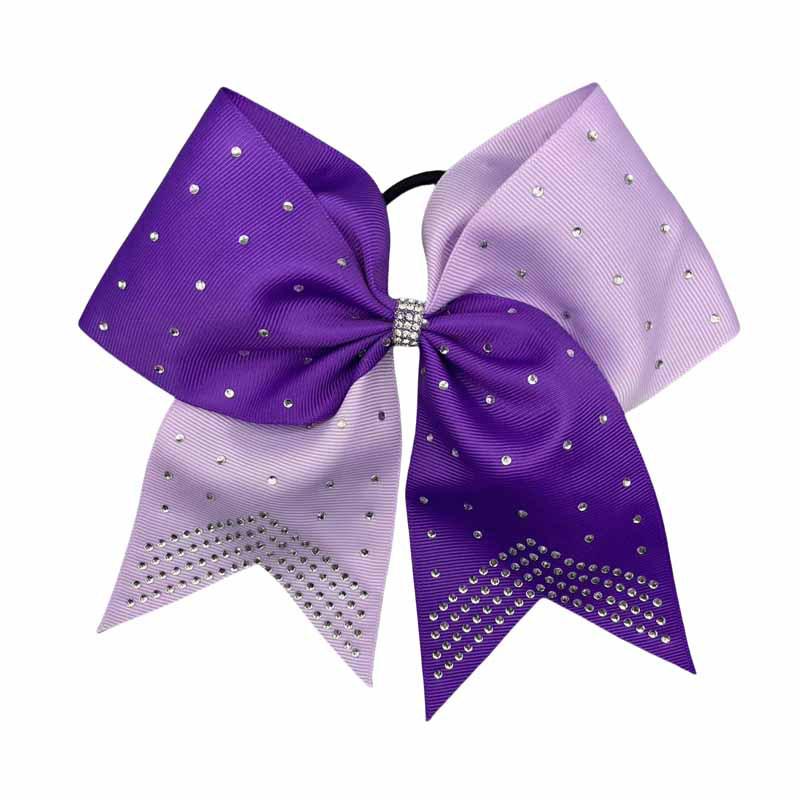 Glänzende Strass-Schwalbenschwanz-Schleifen-Haargummis für Mädchen - Cheerleading-Band-Kopfschmuck