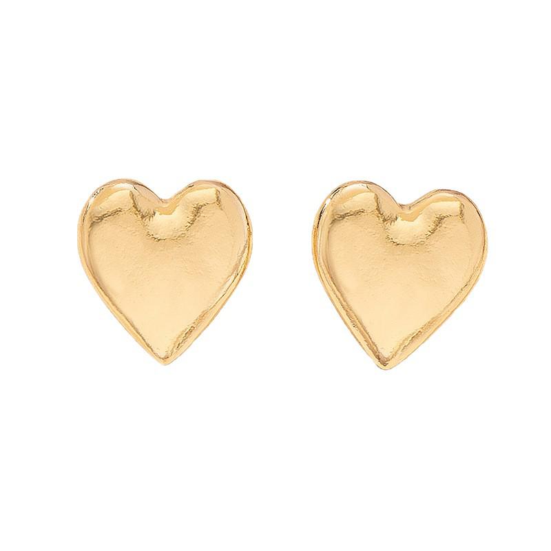 Chic Geometric Heart Charm Women's Versatile Stud Earrings