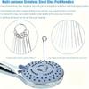 10 Stainless Steel Pins Shower Head Cleaner Set, Multi-Size Shower Head Cleaning Brush for Small Holes, Bathtub/Bathroom Accessories Cleaning Tool