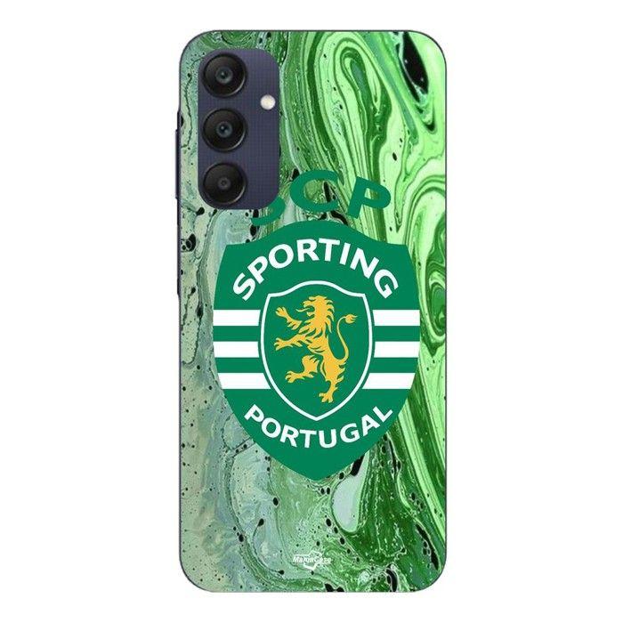 Case For Samsung Galaxy A25 SCP Sporting Portugal Green Background Maniacase