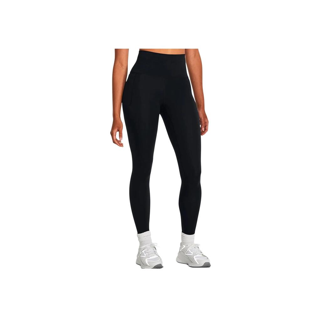 Under Armour Solid Color Casual Mid-Rise Slim Fit Sports Pants Women pants Black 1382528-001