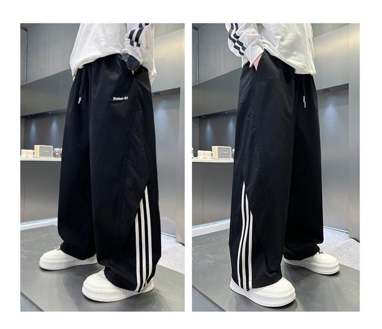 2026 Summer Boys' Wide Leg Casual Pants for Junior High Students