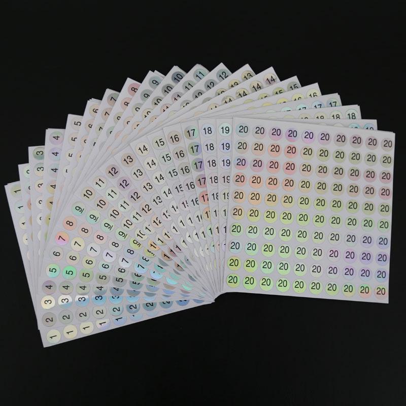 Wodoodporne Samoprzylepne Etykiety Laserowe do Szminki, Lakieru do Paznokci oraz Naklejki do Oznaczania Sztućców